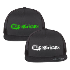 White Logo Flatbill Snapback