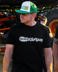 White Burnout Wars Logo Tee