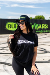 White Burnout Wars Logo Tee