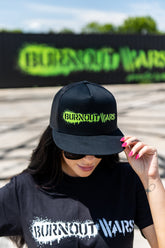 Lime Green Logo Flatbill Snapback